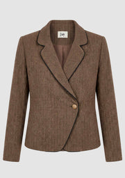 Isay - Oda Blazer - N60 Brown Herringbone