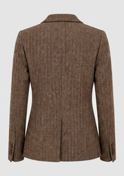 Isay - Oda Blazer - N60 Brown Herringbone