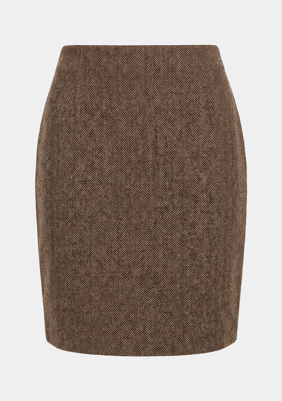 Isay - Oda Skirt - N60 Brown Herringbone