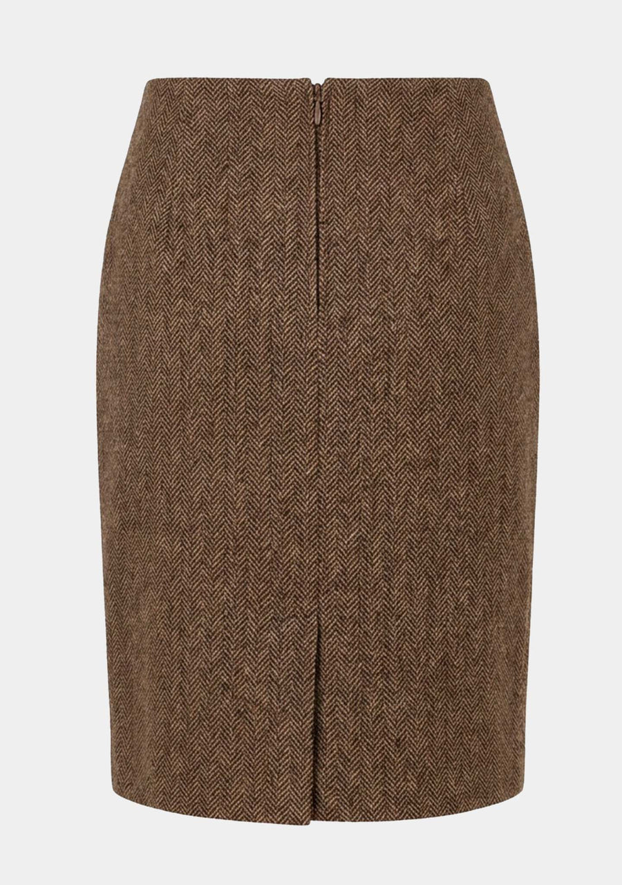 Isay - Oda Skirt - N60 Brown Herringbone