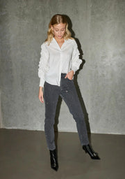 Isay - Genau Deco Jeans - N68 Greu w/stone