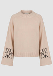 Isay - Gwen Deco Pullover - N16 Creamy w/black