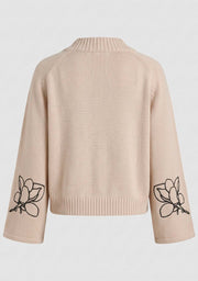 Isay - Gwen Deco Pullover - N16 Creamy w/black