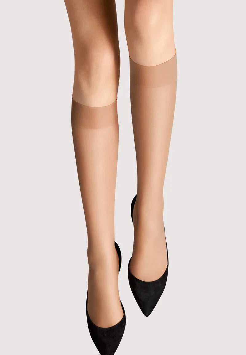 Wolford - Satin Touch 20 kneehight - Gobi