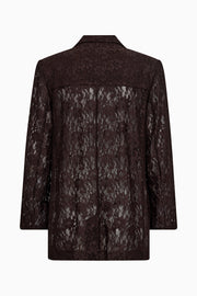 Ivy - Lara Lace Blazer - Expresso Brun