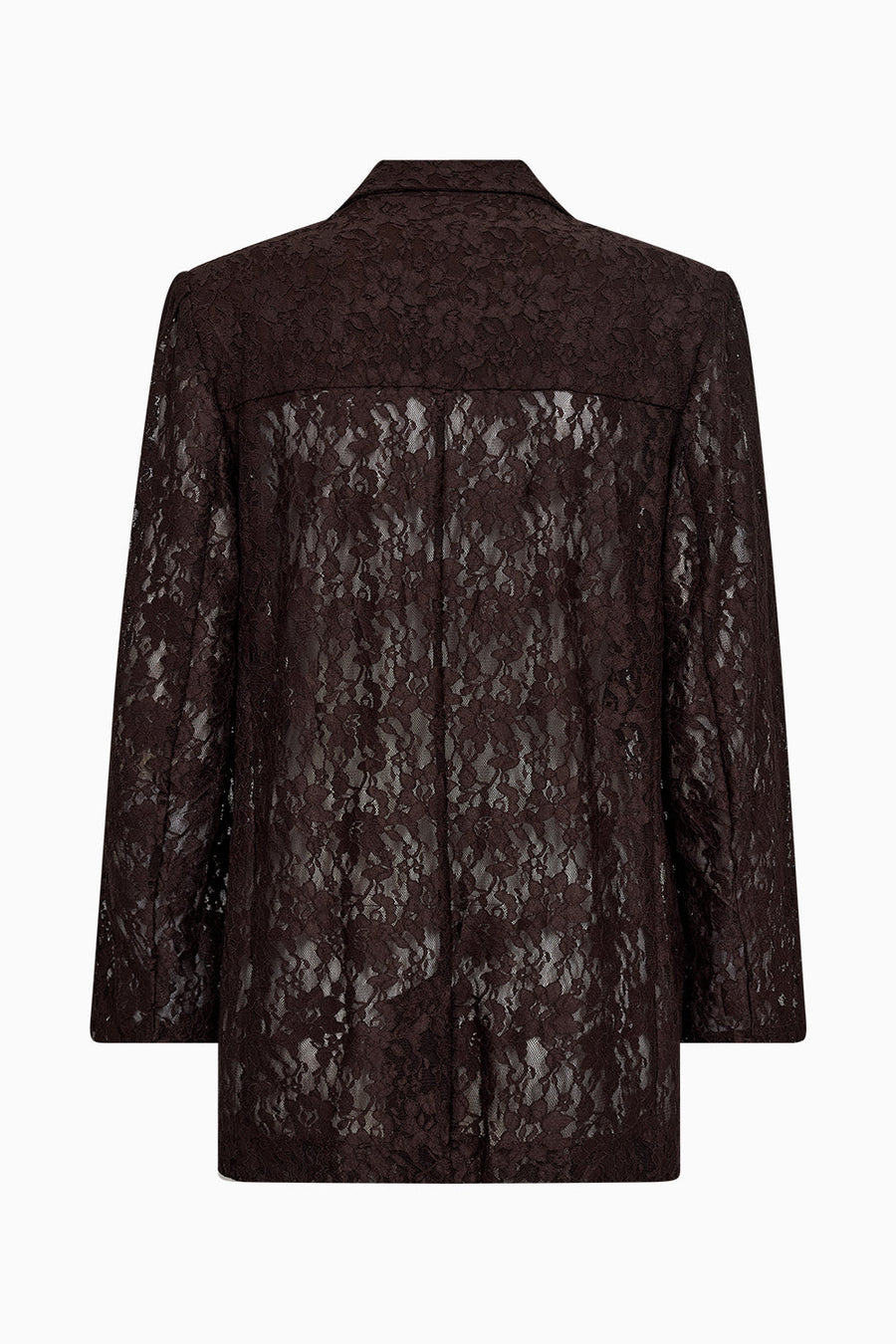 Ivy - Lara Lace Blazer - Expresso Brun
