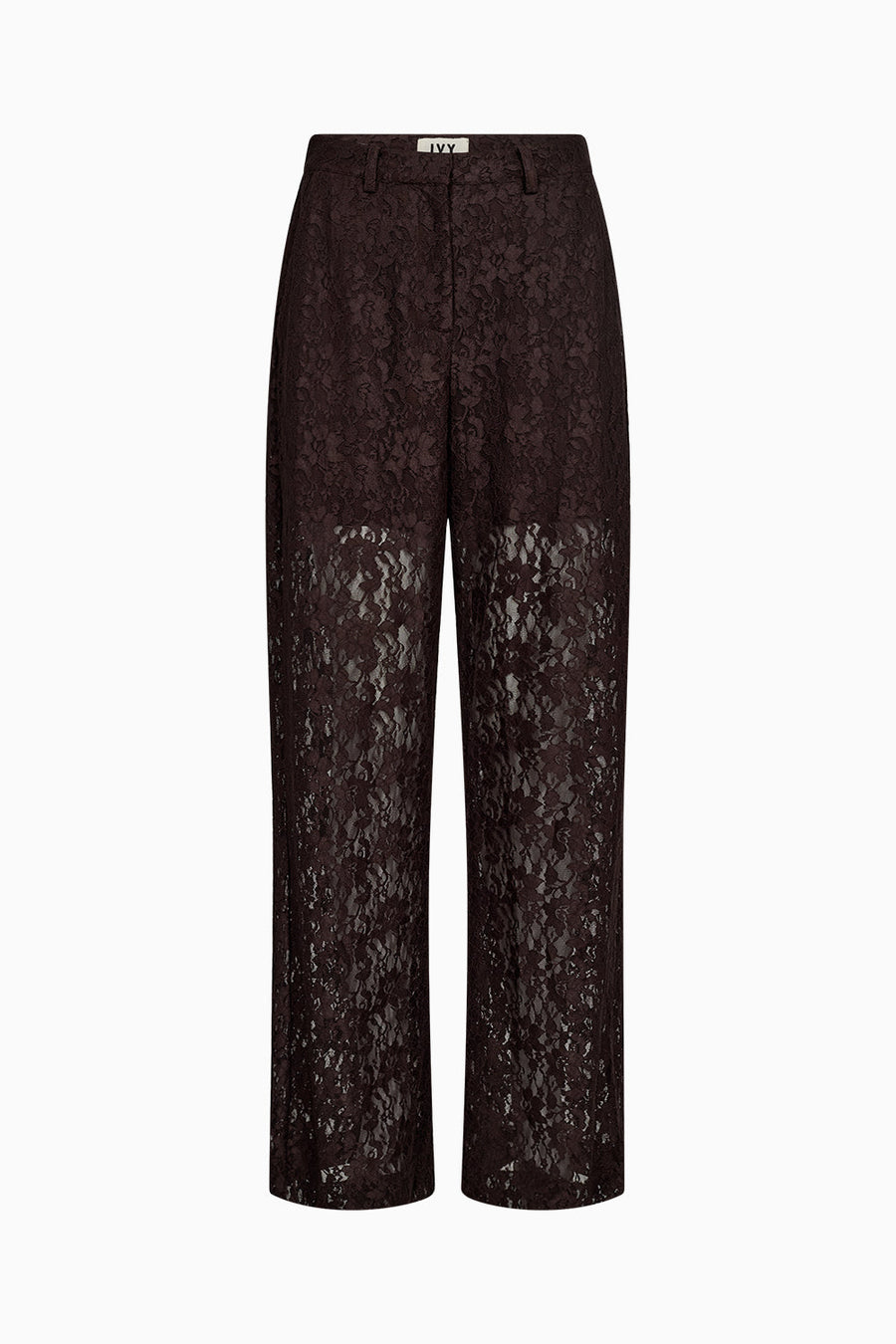 Ivy - Lara Lace Pants - Expresso Brun
