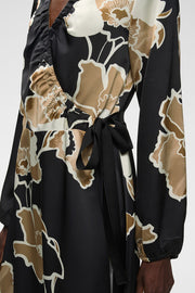 InWear - OliveIW Wrap dress - Sketch flower