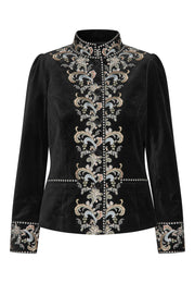 Dea Kudibal - LexiDea - Black Velvet - Jakke med broderi