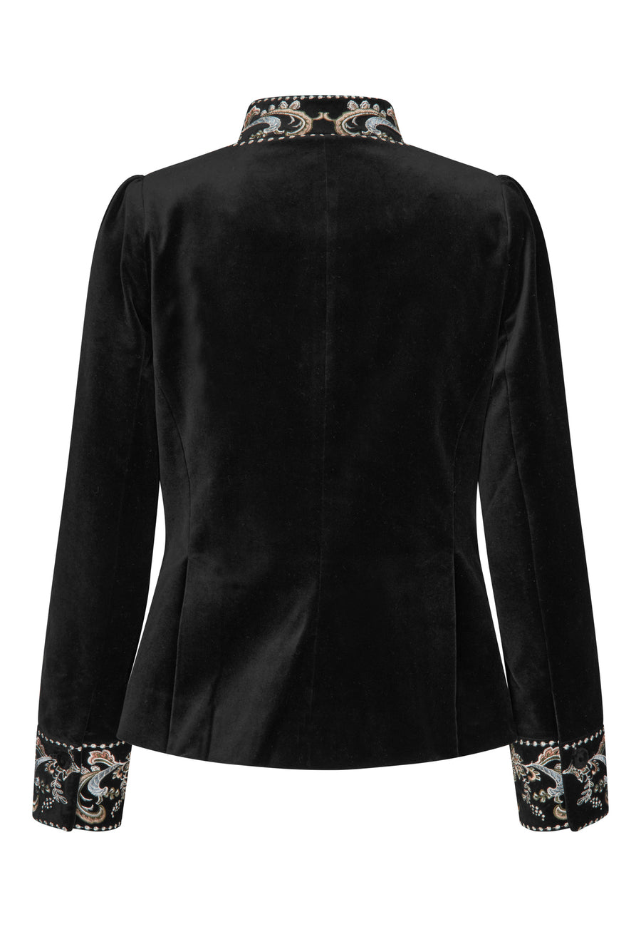 Dea Kudibal - LexiDea - Black Velvet - Jakke med broderi