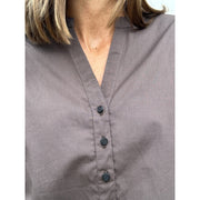 Gaspar - Mumbai Poplin Blouse - Chocolate