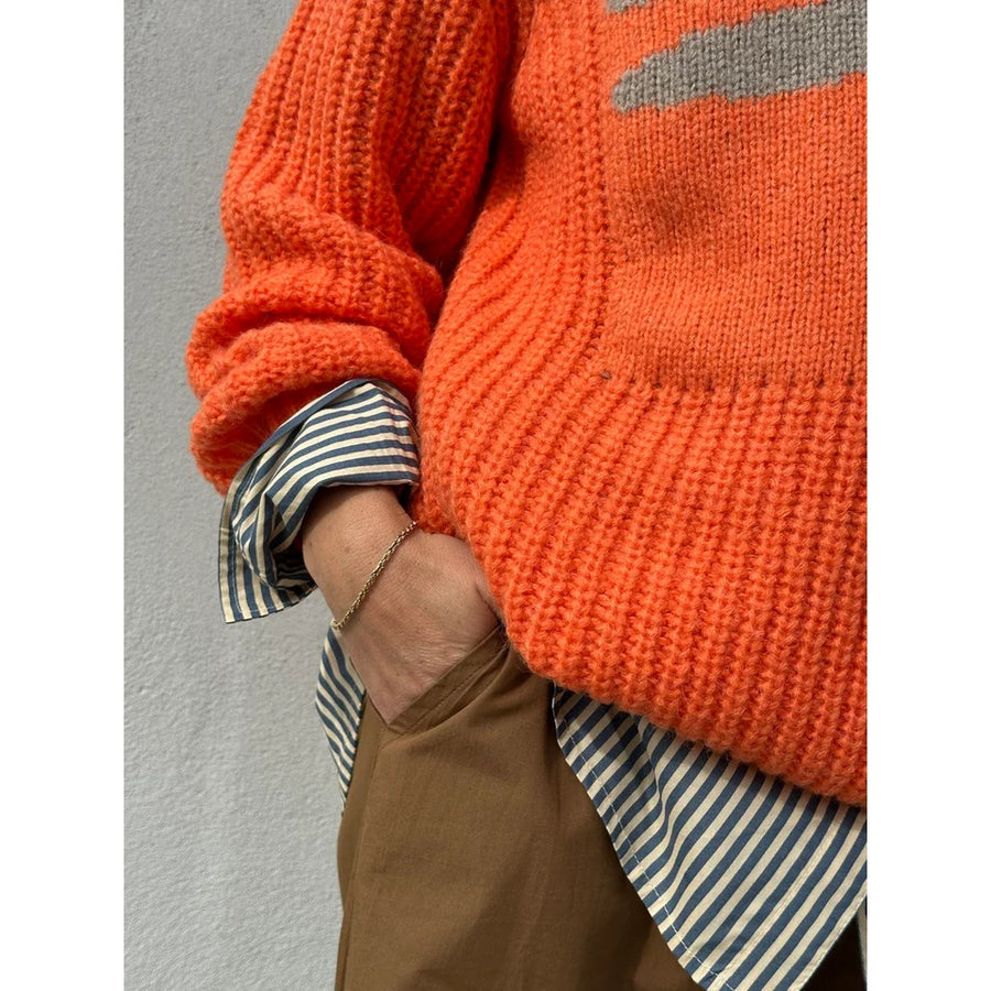 Gaspar - Pisa Long Pullover - Orange