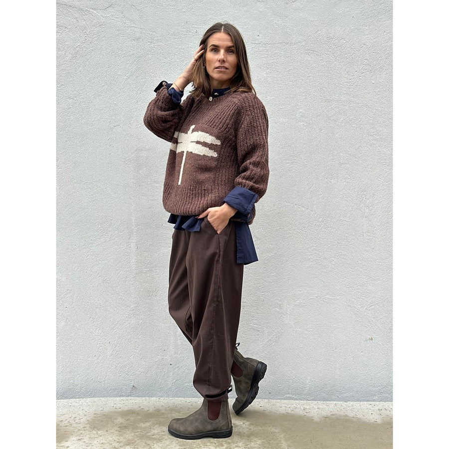 Gaspar - Pisa Long Pullover - Brown