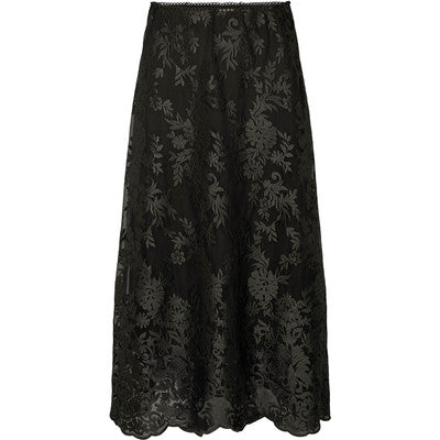 PBO - Ello Lace Long Skirt - Sort