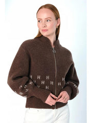 Hést - Märtha Cardigan - Dark Earth