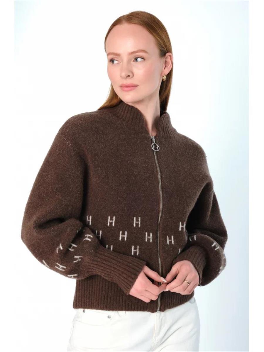 Hést - Märtha Cardigan - Dark Earth