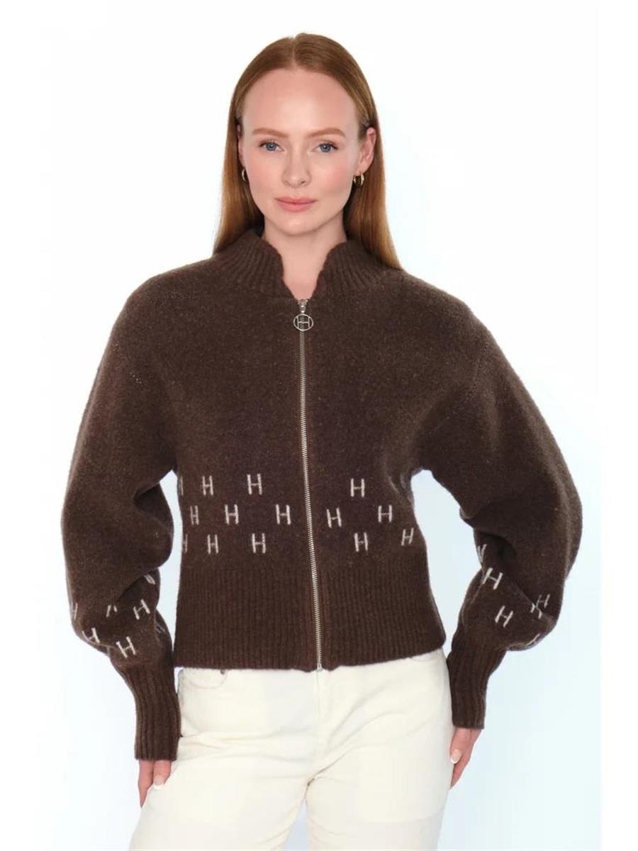 Hést - Märtha Cardigan - Dark Earth