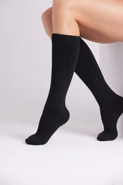 Ysabel Mora - Knee High Thermo Socks - Black