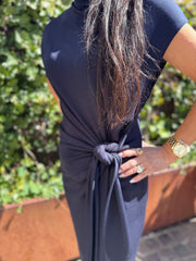 Rich and Royal - Midi Dress - Marine blå