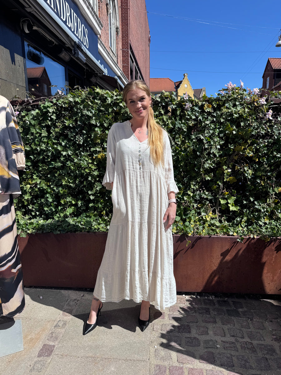 Live - Sorbet - Fontanelle long dress - Sand