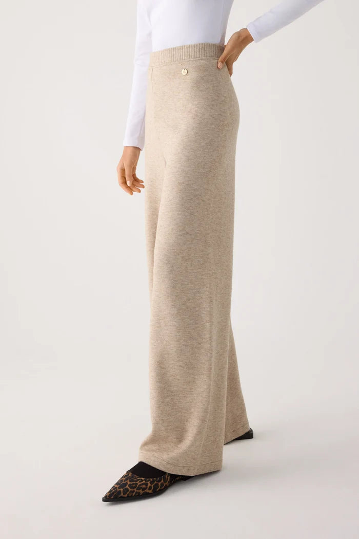 Ysabel Mora - pants - Melange beige