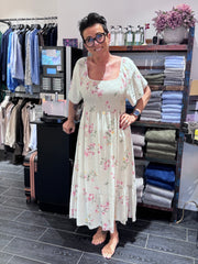 Sorbet - Alexa Long  Dress - Sandshell