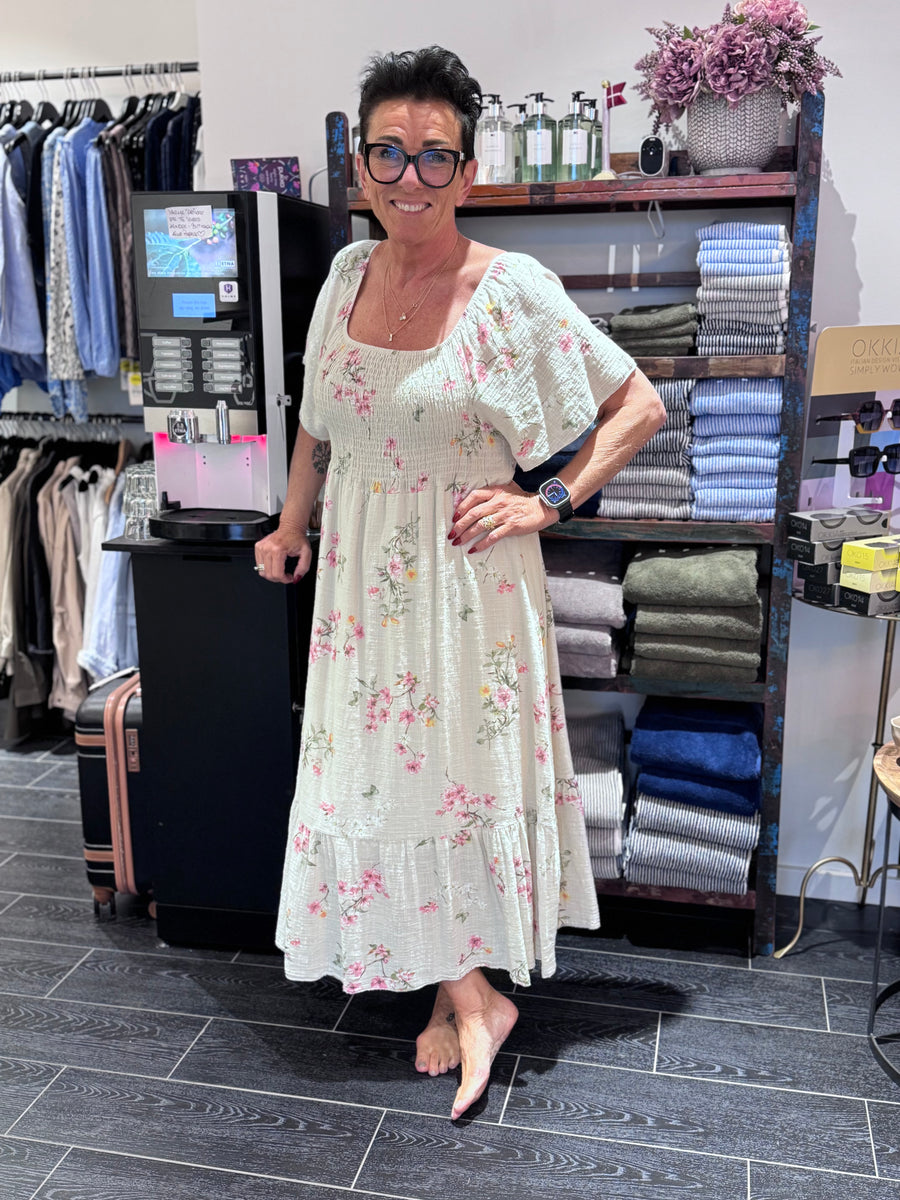 Sorbet - Alexa Long  Dress - Sandshell