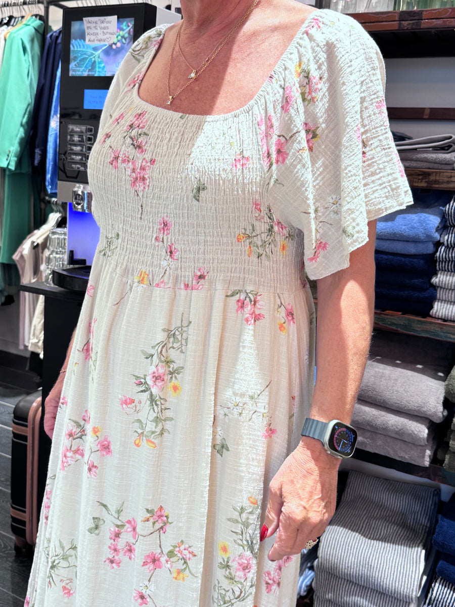 Sorbet - Alexa Long  Dress - Sandshell