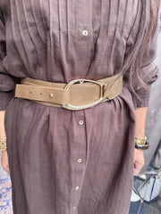 Qnuz - Elastic belt - Marron