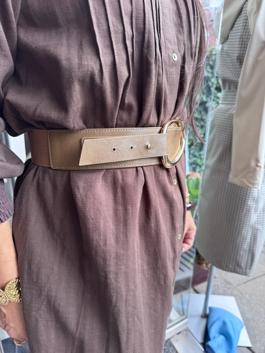 Qnuz - Elastic belt - Marron