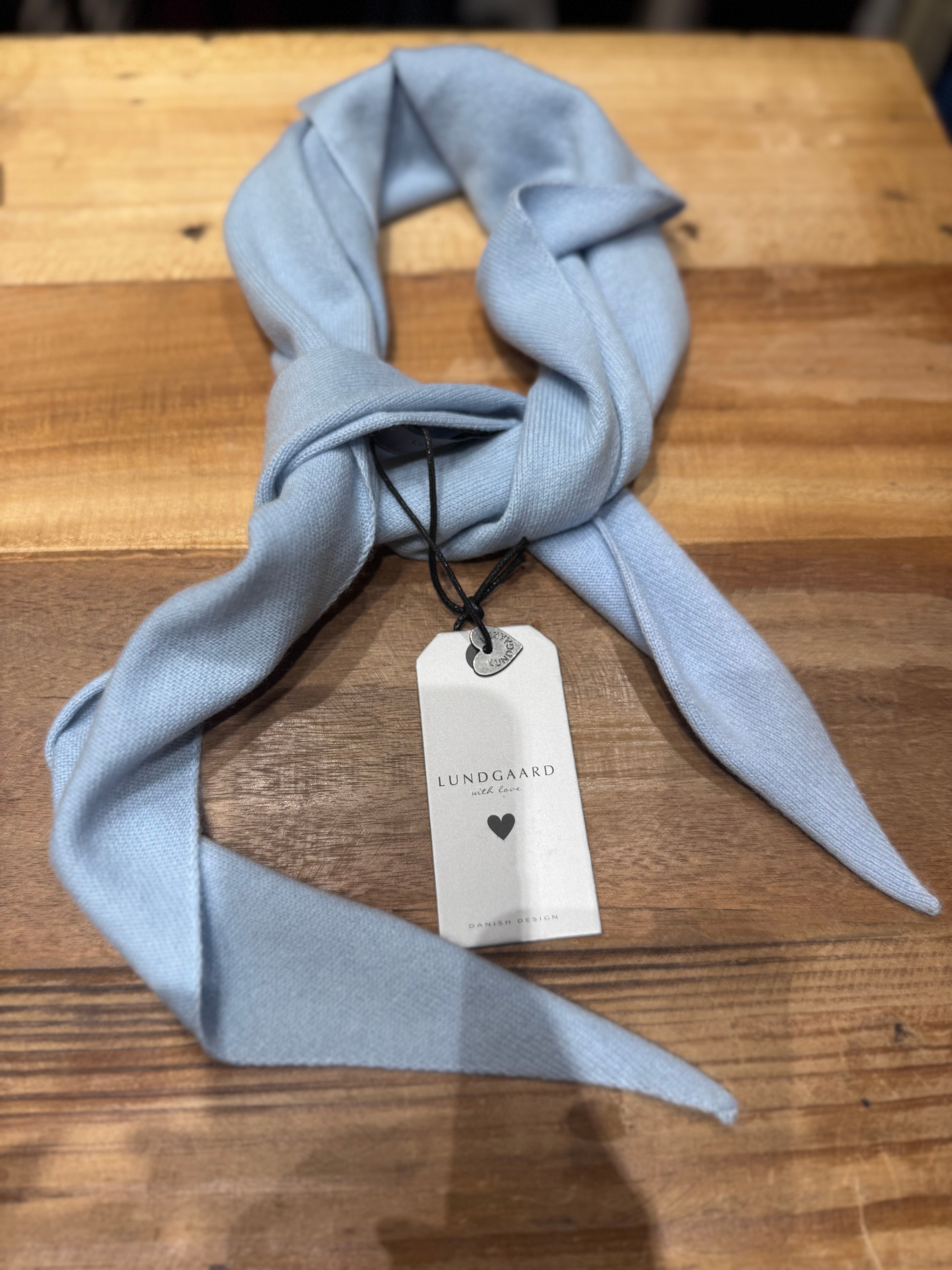 Lundgaard - Cashmere scarf - lys blå