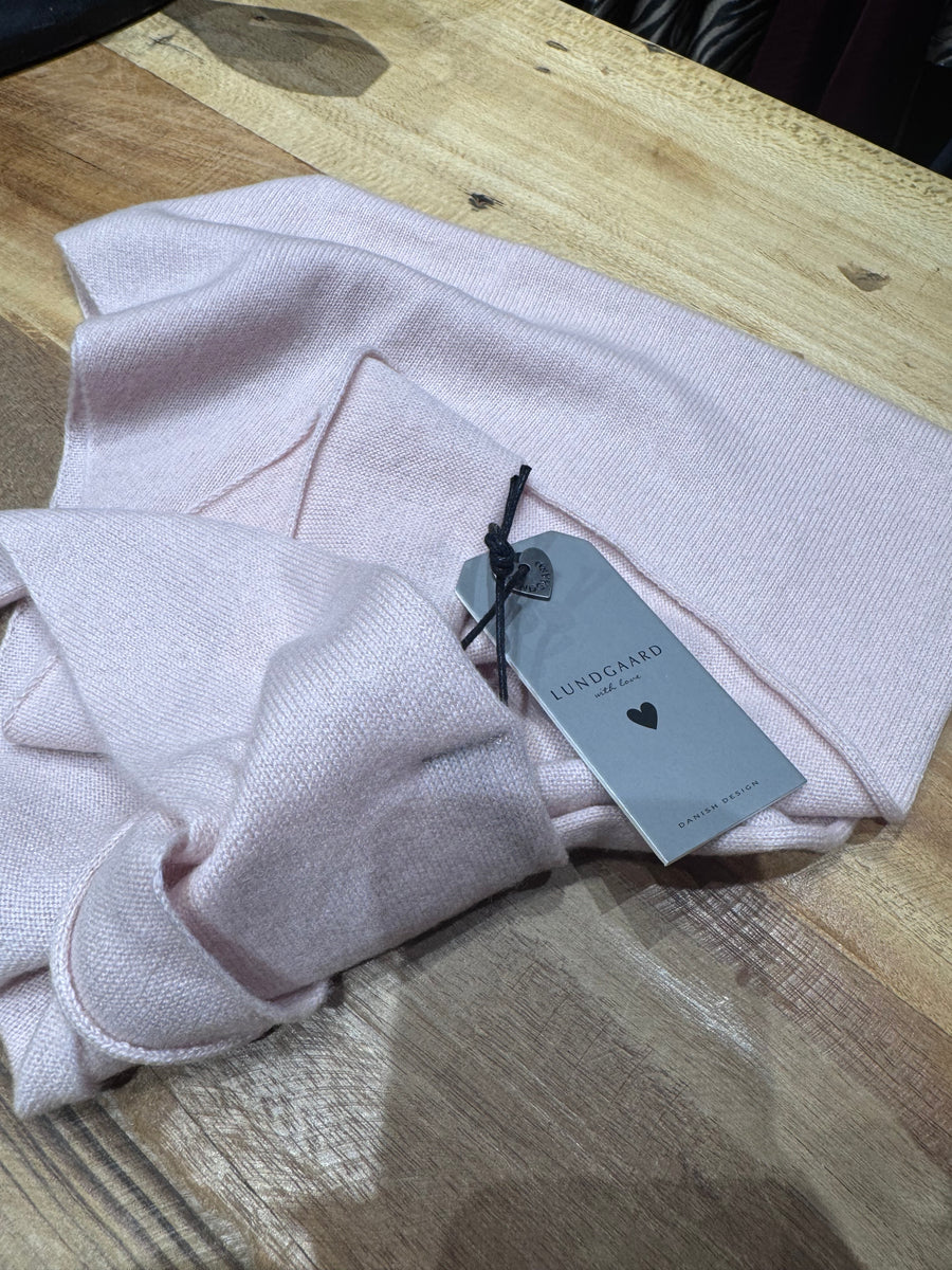 Lundgaard - Cashmere scarf - lyserød