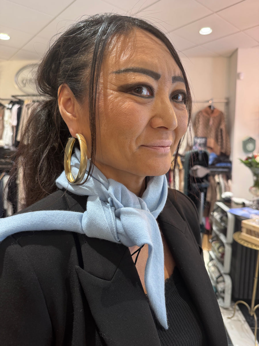 Lundgaard - Cashmere scarf - lys blå