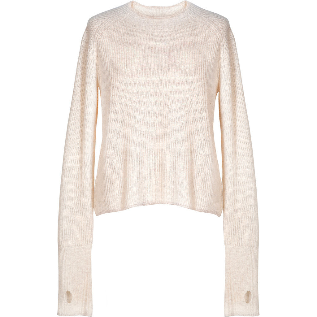 Hést - Eli rib sweater - Light Beige