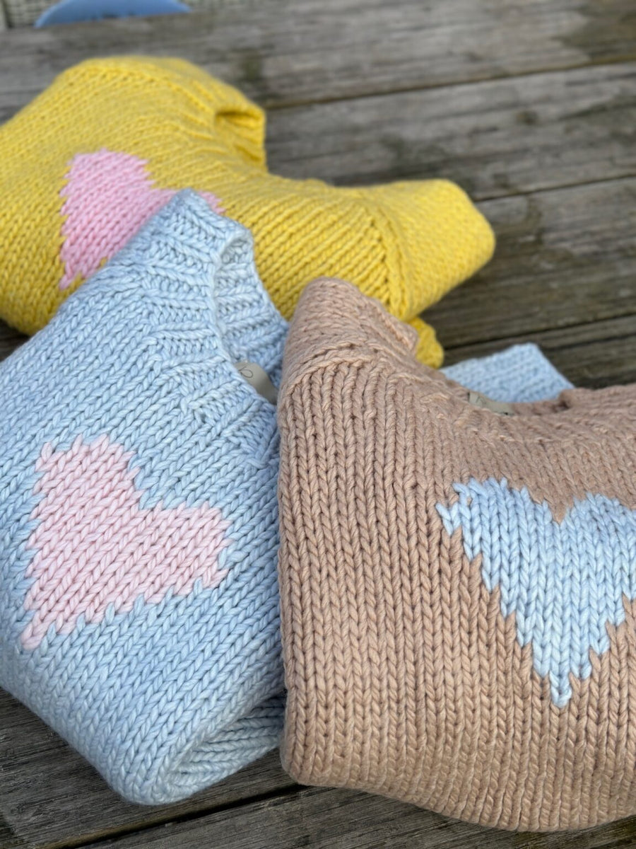 Lulu´s Love - Sweater Heart - Light Blue