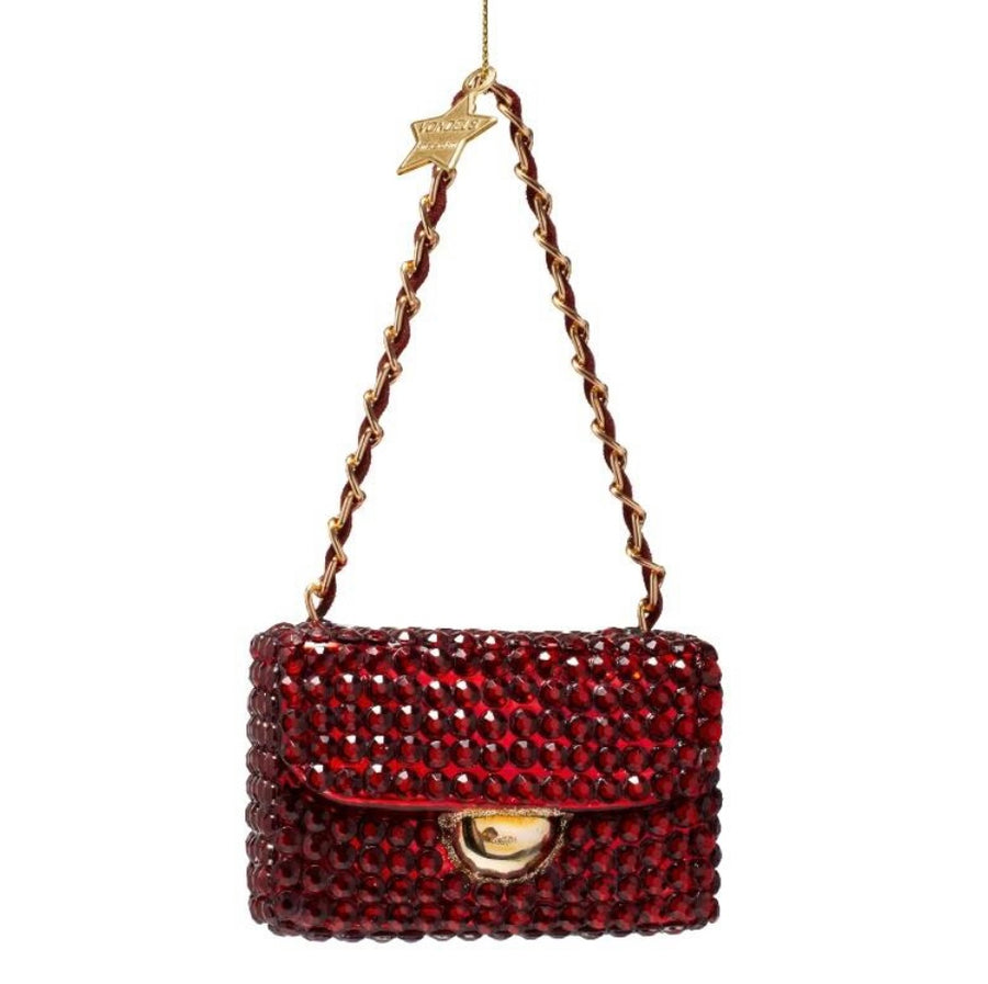 Vondels - Rød taske med/ diamanter