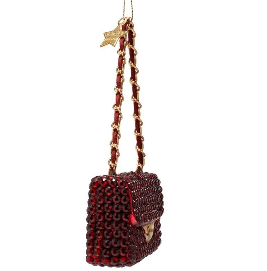 Vondels - Rød taske med/ diamanter