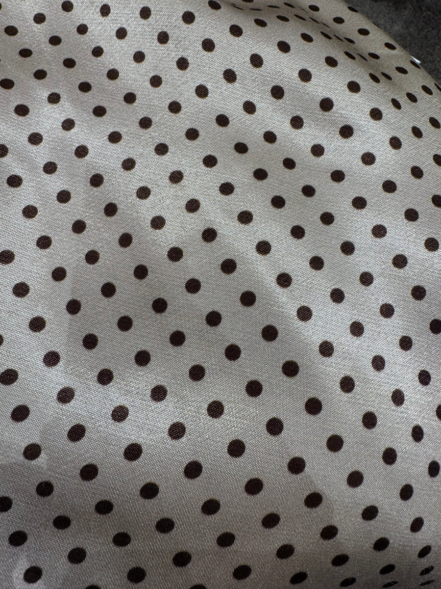 Qnuz - Satin Skirt - Beige