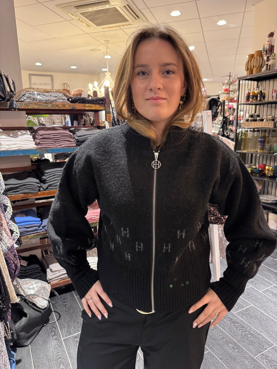 Hést - Märtha Cardigan sort