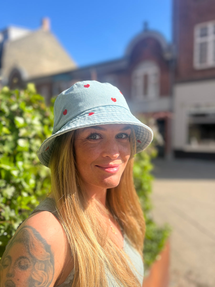 Qnuz - Heart hat denim