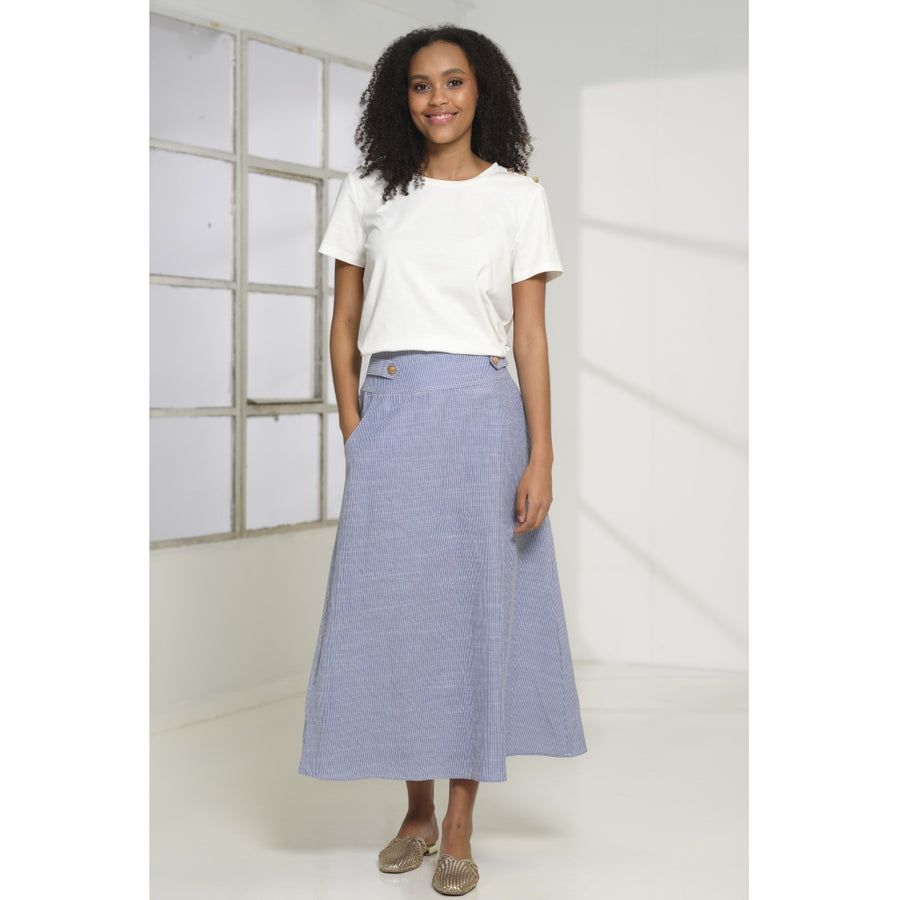 Live - Prepair - Alma skirt - Blue stripe