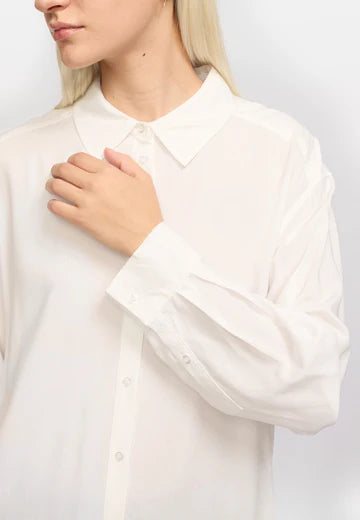 Soft Rebels - Freedom long shirt - hvid