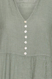 Live - Sorbet - Fontanelle long dress - Olive