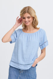 Sorbet - Fontanelle bluse  - lys blå