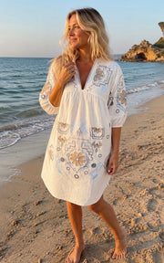 OMHU - Bolette dress - White