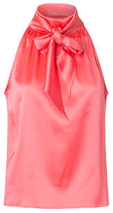 Chalotte Sparre  - Bow Top - Solid Pink