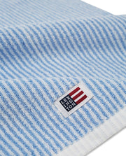 Lexington - White/bue stribe Towel - 50x70