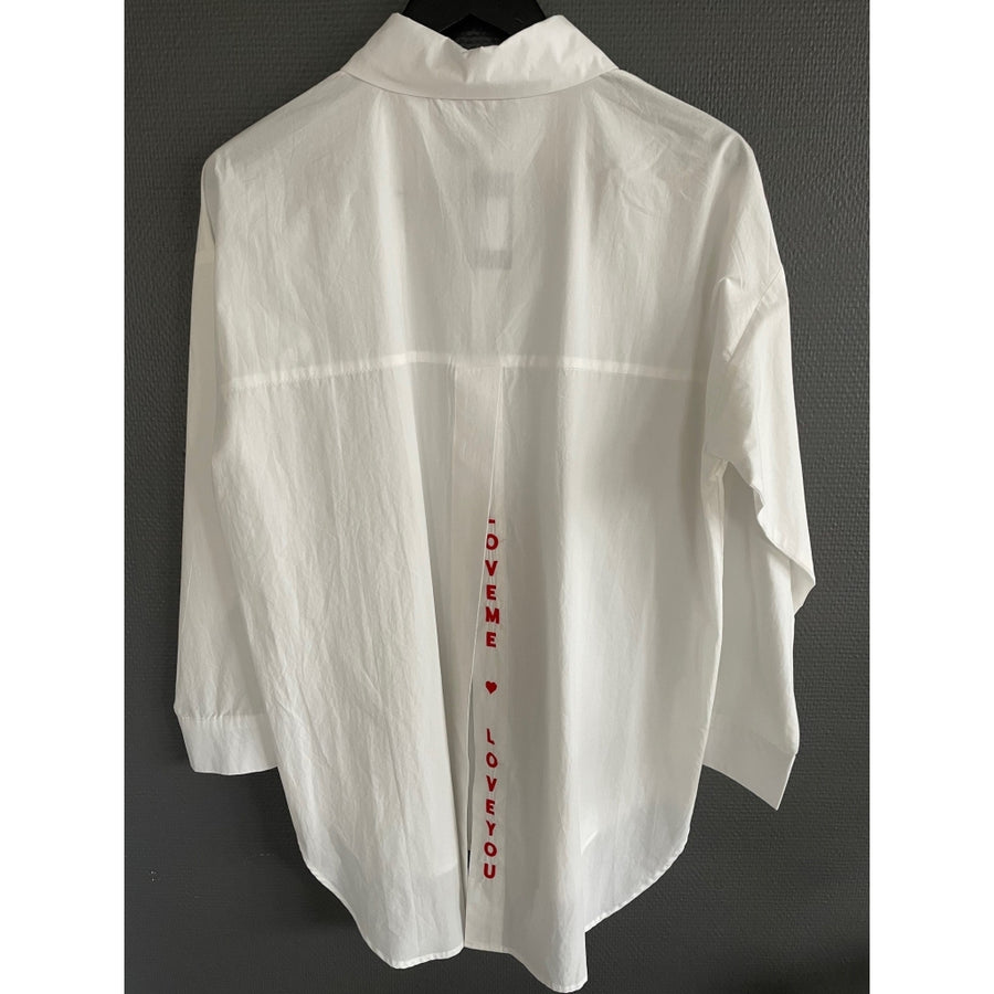 Qnuz - Love Shirt - hvid