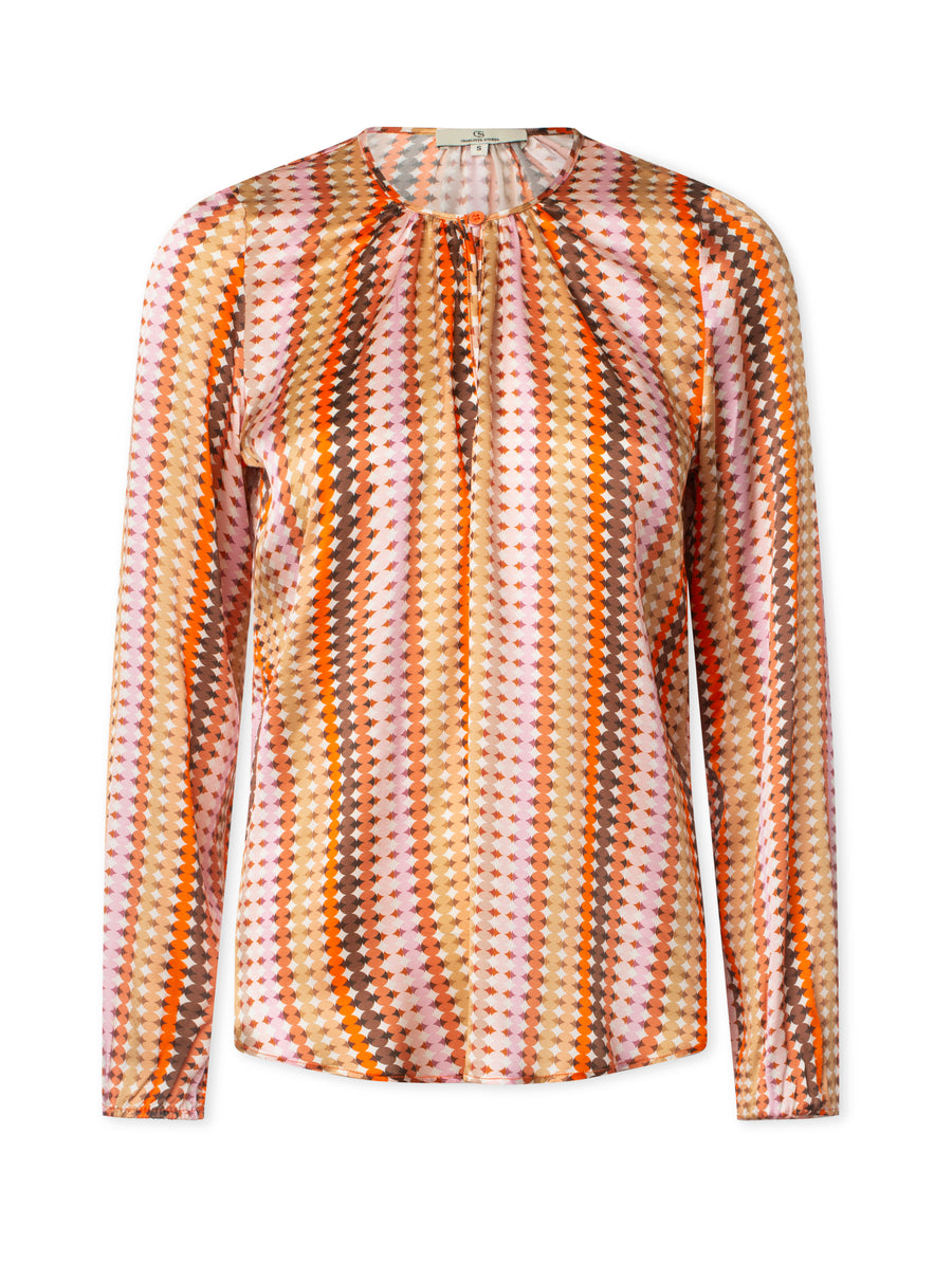 CHarlotte Sparre - Dotty button up - Orange