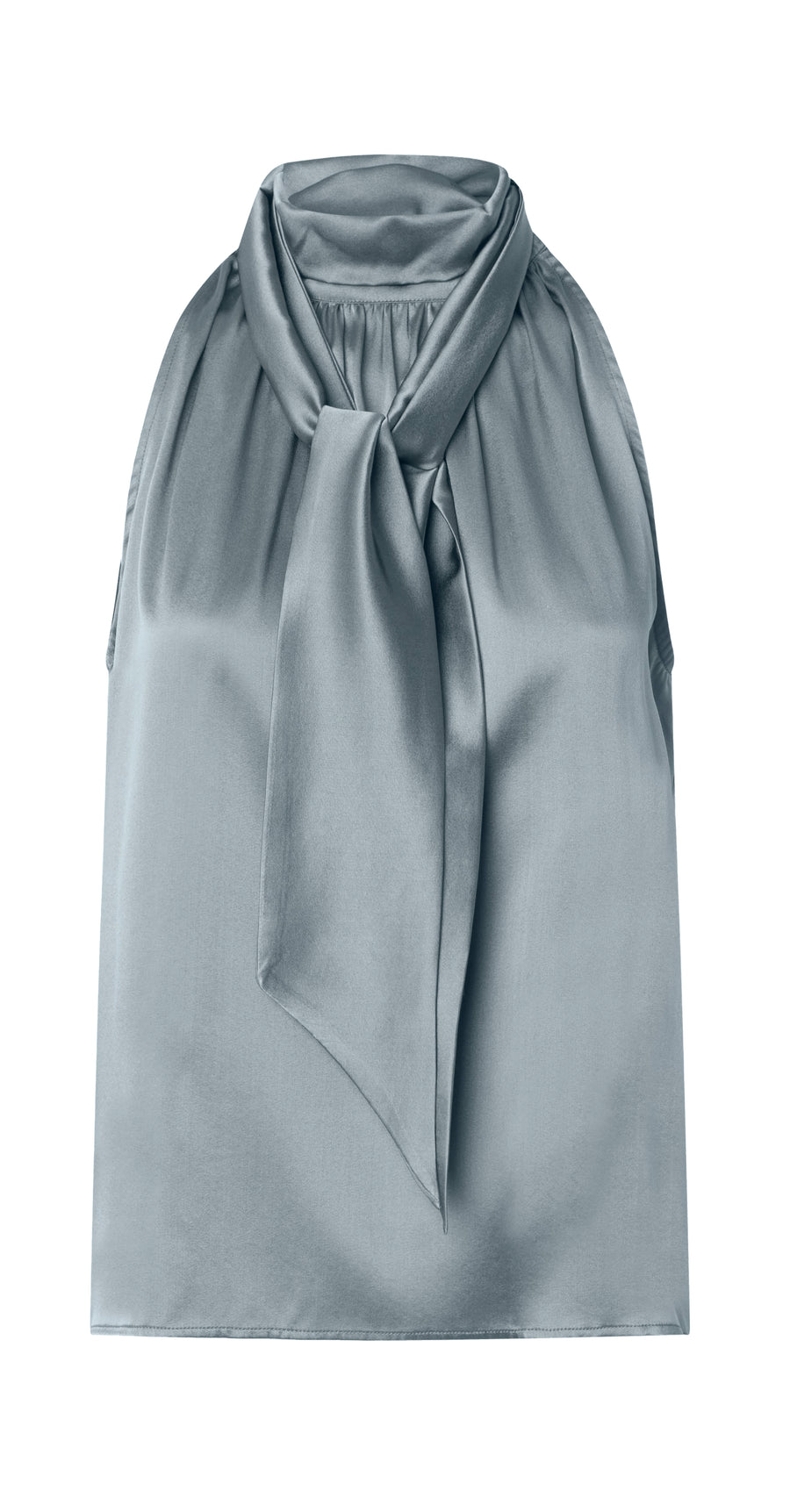 Charlotte Sparre - Solid Bow top - Blue